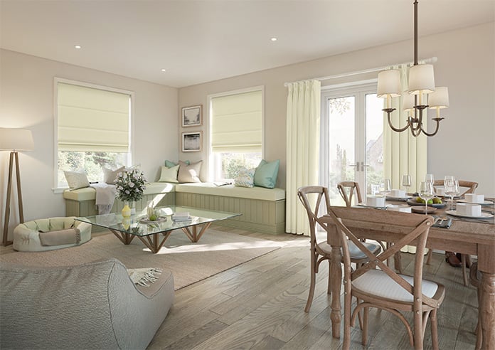 Vienna, Cream - Motorised Roman Blind - Image 6